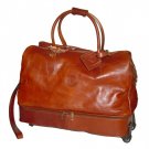 Italian High Quality Leather Travel Trolley - Pellevera