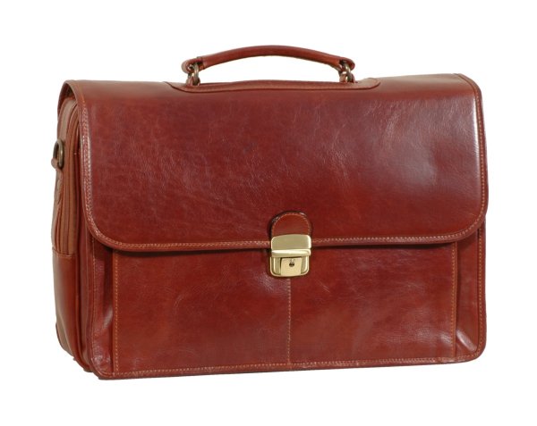 Italian High Quality Leather LaptopBriefcase- Pellevera