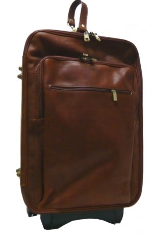 Italian High Quality Leather Trolleybag - Pellevera