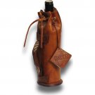 Italian High Quality Leather Bottle Bag - Portavino