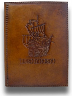 Italian High Quality Leather Book - Logbook