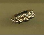 Ladies goldplated small nugget ring
