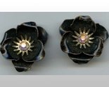 Coro black earrings