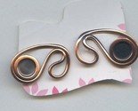 Renoir copper clip on earrings