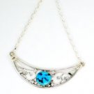 Navajo CraftedTurquoise Swirl Necklace