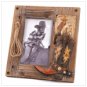 Weathered Western Photo Frame