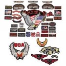 Diamond Plate™ 41pc Embroidered Biker Patch Assortment