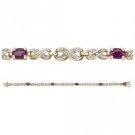 Delicately Crafted 14K Gold Over Silver Bracelet