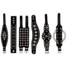 Diamond Plate™ 6pc Genuine Leather Bracelet Set
