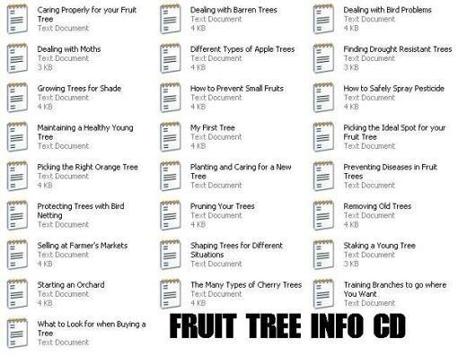 All about Fruit Trees INFO-CD