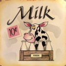 TIN SIGN - Milk - Cow