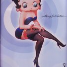 TIN SIGN - Betty Boop Smooth As Silk - Nylon Stockings