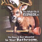 TIN SIGN - Jeff Foxworthy Deer Bathroom