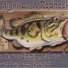 TIN SIGN - Jeff Foxworthy Bass Mount Fishing