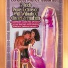 2 inch Penis Extension with Vibrating  Clitoral Stimulator