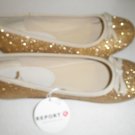REPORT GOLD FLATS -- BRAND NEW IN BOX - SIZE 7