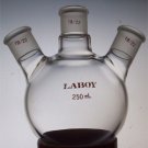 Round bottom flask,three necks,angled,19/22 joints,250ml