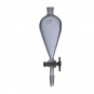 Separatory funnel 125ml with two 14/20 joints and 2mm PTFE stopcock