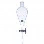 Separatory funnel 500ml with 29/42 joint at top and 4mm PTFE stopcock