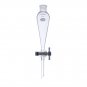 Separatory funnel 50ml with 19/22 joint at top and 2mm PTFE stopcock