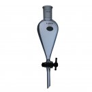 Separatory funnel 125ml with 24/40 joint at top and 2mm PTFE stopcock