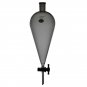 Separatory funnel 1000ml with 24/40 joint at top and 4mm PTFE stopcock