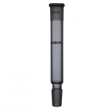 Connecting adapter with 14/20 top outer and lower inner joint 90mm in length
