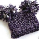 PORTRAIT INFANT BABY SACK HAT WITH POM POMS IN GOTHIC - GREAT PHOTO PROP!