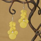Citron Yellow Mouse Cluster Dangling Drop Fashion Earrings