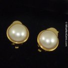 Majorica's Mikimi 16mm Mabé Pearl Gold Clip Earrings
