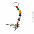 Cat's eye Jellybean Key Chain With Angels & Bible