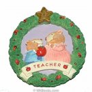 Apple For Teacher Wreath 1996 Hallmark Keepsake Ornament QX6121