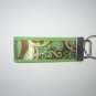 Lime Green and Paisley Keychain