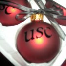 USC Glass Ornament