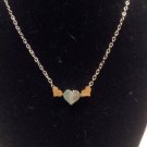 Gold and Silver Cute Hearts Bead Charm Necklace