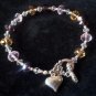 Topaz, Pink and Purple Crystal Bracelet