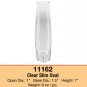 Glass Oval Bud Vases