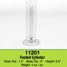 Glass Bud Vase with round stand base
