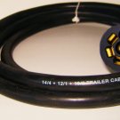 7-way Round with Flat Pins Trailer Pre-Wired Cable