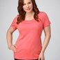 Banded Scoopneck Tee