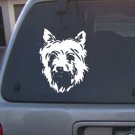 Decal Vinyl Graphic Dog Silky Terrier  4 Colors to pick