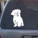 Decal Vinyl Graphic Dog Bichon Frise 4 Colors to pick