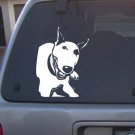 Decal Vinyl Graphic Dog Bull Terrier  4 Colors to pick