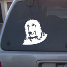 Decal Vinyl Graphic Dog Afghan  4 Colors to pick
