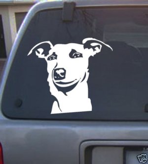 Decal Vinyl Graphic Dog Wippet  4 Colors to pick