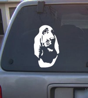 Decal Vinyl Graphic Dog Bloodhound_2  4 Colors to pick