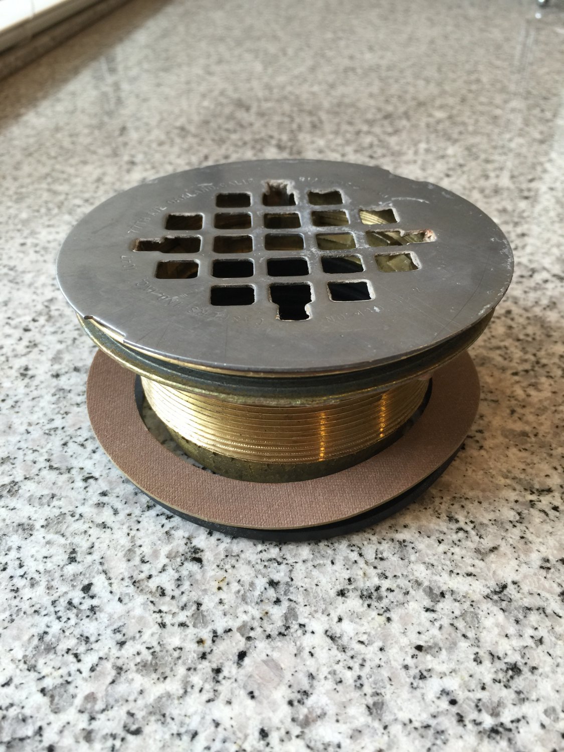 Caspers No.140NC2 NO CAULK Shower Chrome Drain