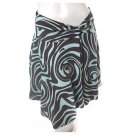 vintage 70s 80s style geometric graphic funky print skirt m free ship!