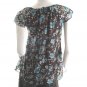 pretty period inspired edwardian/victorian floral bloom lace empire top s-m free ship!