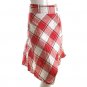 edgy chic meets staid unique asymmetrical plaid print skirt s free ship!